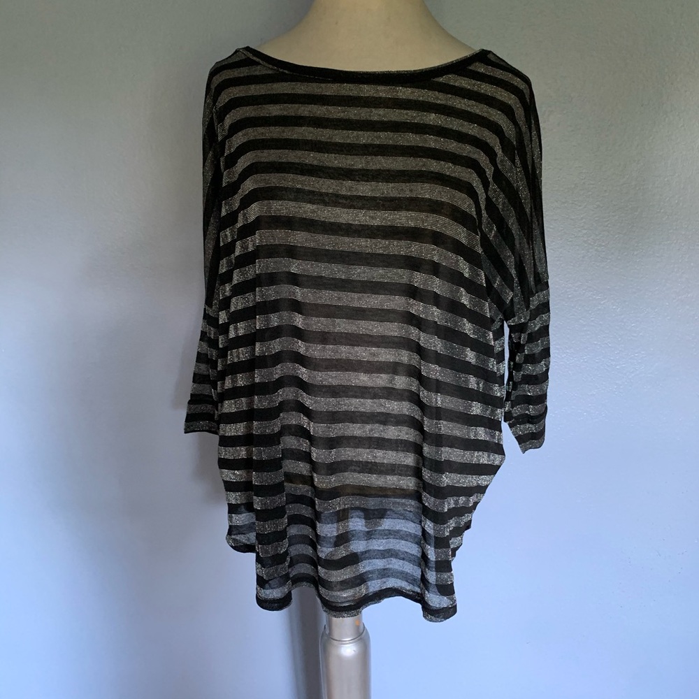 Sz L, black/silver, boatneck from Velvet